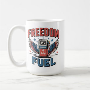 Red White & Refueled Patriotic 4th of July Coffee Mug