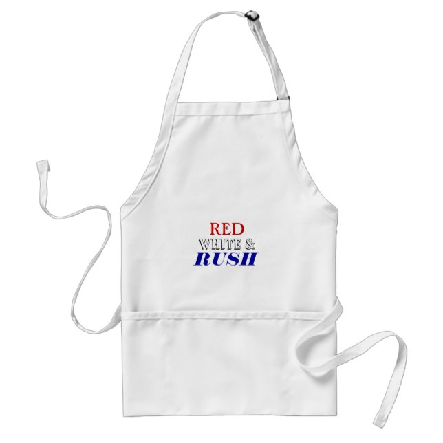Red White Rush Standard Apron (Front)