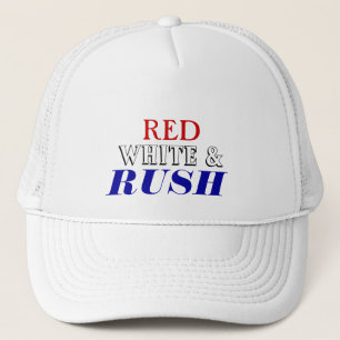 Red White Rush Trucker Hat