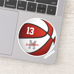 red white school team spirit boys basketball