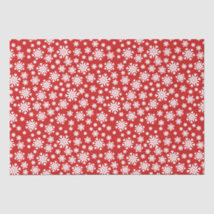 Red White Snowflakes Christmas Holiday  Tissue Paper