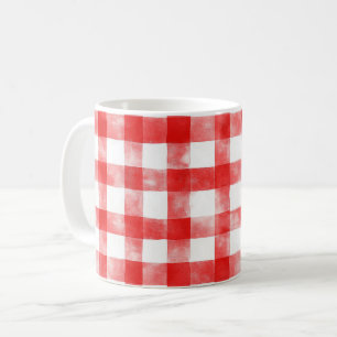 Red White Stripes Coffee Mug