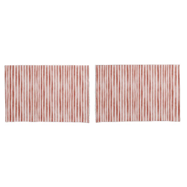 Red White Stripes Green Plaid Christmas Pillowcase (Front-Set)