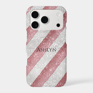 Red White Stripes Sparkle