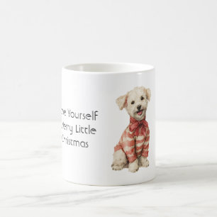 Red White Sweater Dog Christmas Coffee Mug