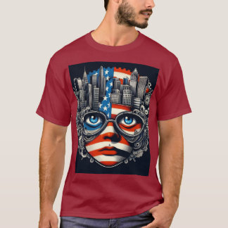 . **Red, White & Trendy** T-Shirt