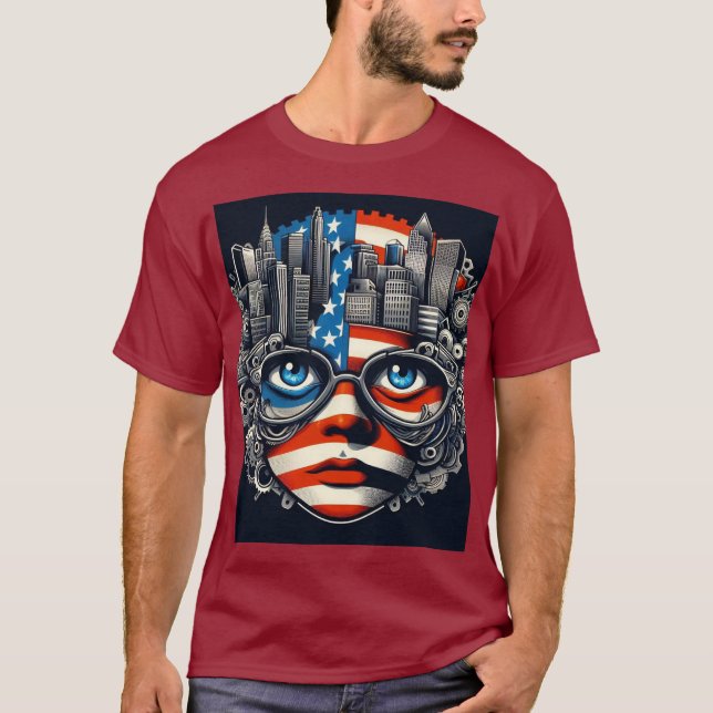 . **Red, White & Trendy** T-Shirt (Front)