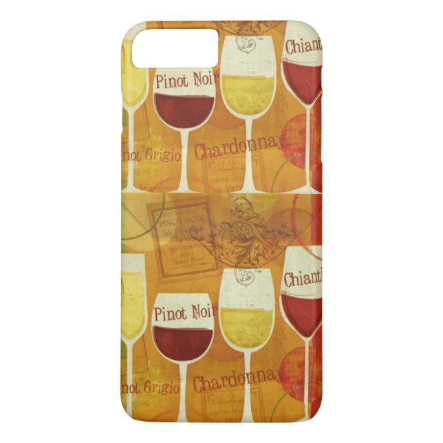 Red White Wine Vineyard Winery Case-Mate iPhone Case (Back)