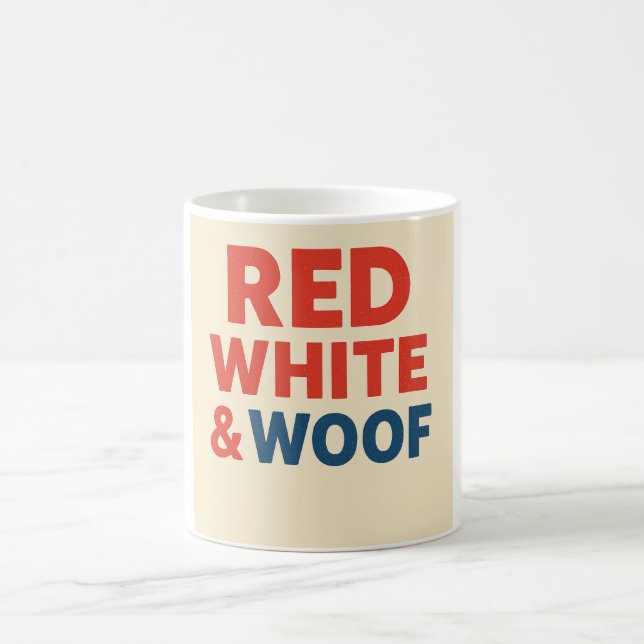 Red White & Woof Mug (Center)