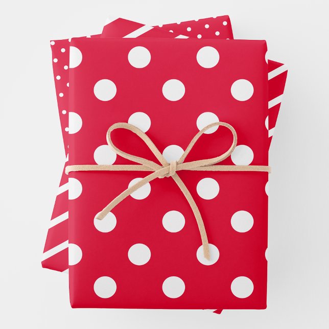 Red & White Wrapping Paper Sheets (Creator Uploaded)