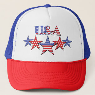 Red, Whte and Blue Patriotic Baseball Cap