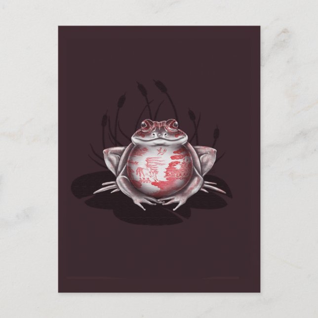 Red Willow Bull Frog Postcard (Front)