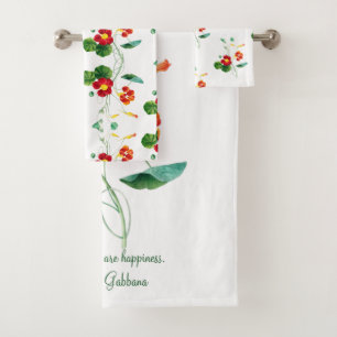 Red Willow II Reverie: Vintage Botanical  Bath Towel Set