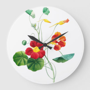 Red Willow II Reverie: Vintage Botanical  Large Clock
