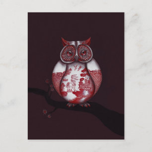 Red Willow Owl Postcard