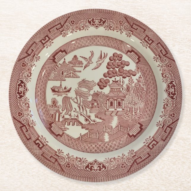Red Willow Paper Coaster (Front)