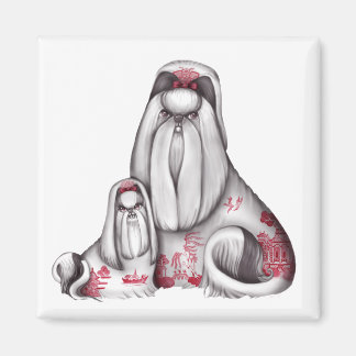 Red Willow Shih Tzus Magnet