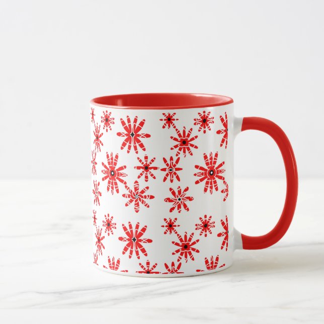 Red Windmills Mug (Right)