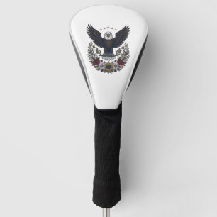 Red Wine and Blue Patriotic Wine Lover Golf Head Cover