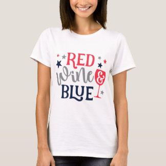 Red Wine And Blue T-Shirt