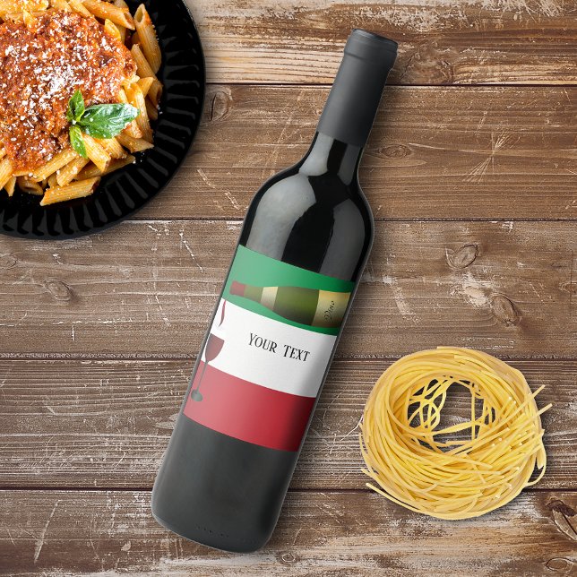 Red Wine Being Poured Wine Label (Creator Uploaded)