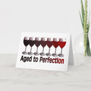 Red Wine Birthday Card
