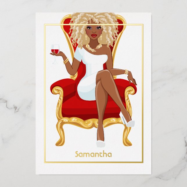 Red Wine Birthday Girl (Front)