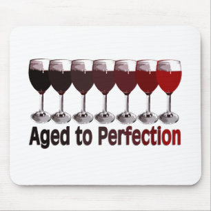 Red Wine Birthday Mouse Mat