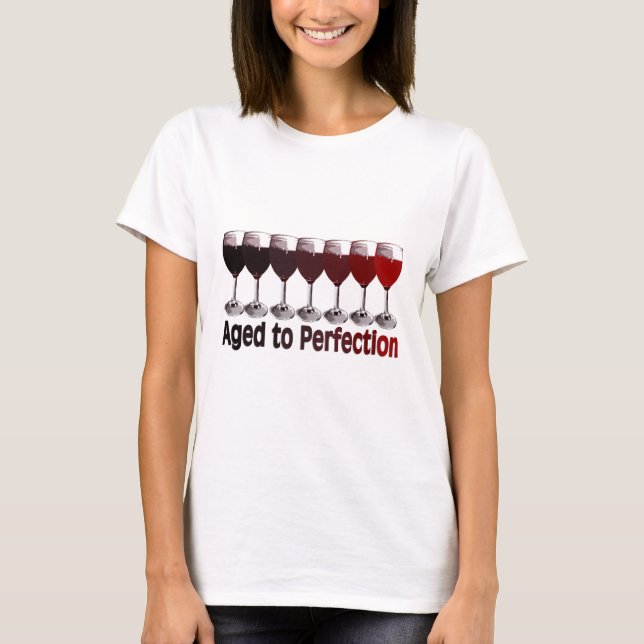 Red Wine Birthday T-Shirt (Front)