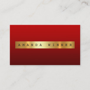 Red Wine Black Ombre Vip Golden Foil Business Card
