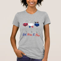Red Wine Blue 4th of July Independence day 
