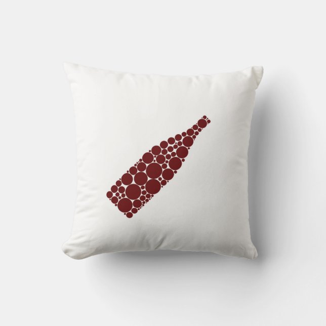 Red Wine Bottle Cushion (Front)