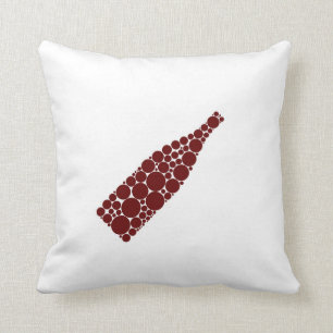 Red Wine Bottle Cushion