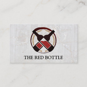 Red Wine Bottles Winery Business Card