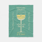 Red Wine custom fleece blanket