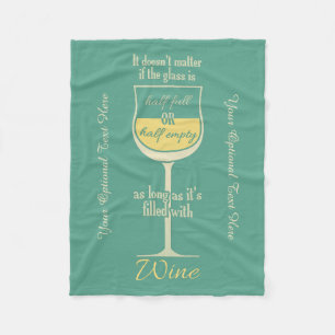 Red Wine custom fleece blanket