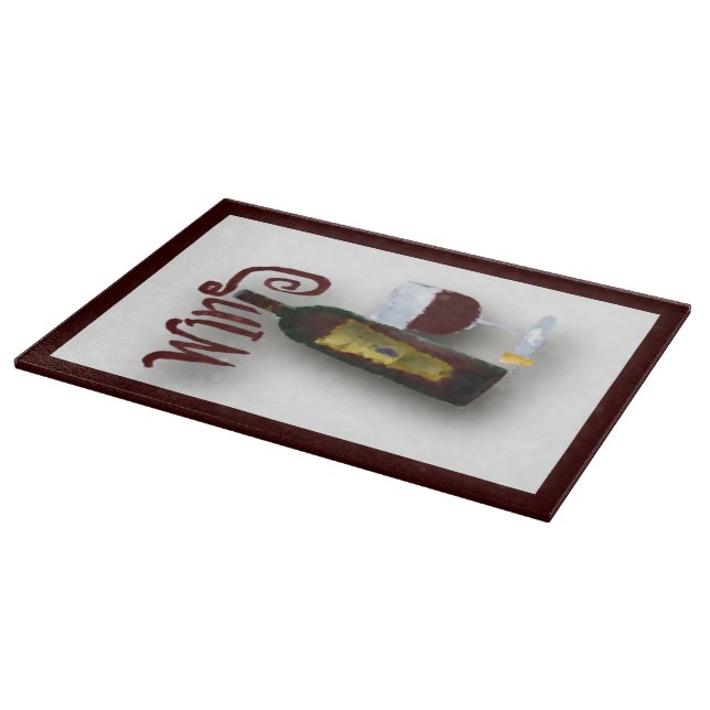 Red Wine Cutting Board (Corner)