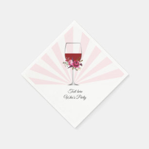 red wine, elegant, wine, floral napkin