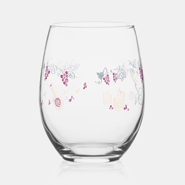 Red wine glass (Left)