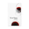 red wine glass business card - sommelier