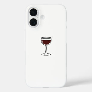Red Wine Glass iPhone 16 Case