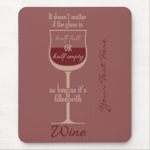 Red Wine Glass custom mousepad