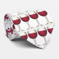 Red Wine Glass Glasses Merlot Cabernet Winery Tie