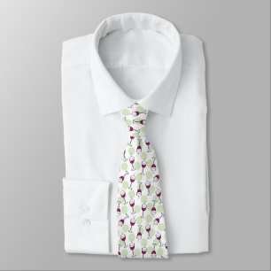 Red Wine Glasses Merlot Bubbles Tie