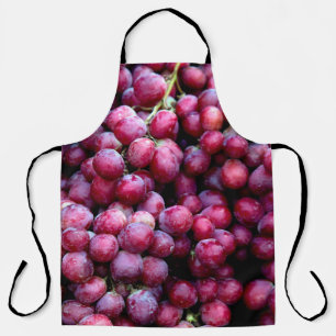 Red wine grapes apron