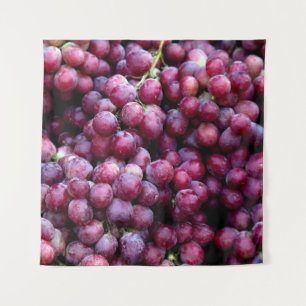 Red Wine Grapes: Luscious Background. Tapestry