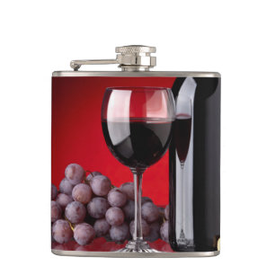 Red Wine Hip Flask