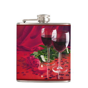 Red Wine Hip Flask