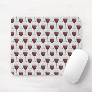 red wine in glass mouse mat