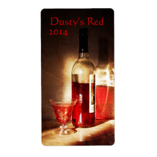 Red Wine in Morning Light Wine Label